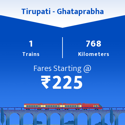 Tirupati To Ghataprabha Trains